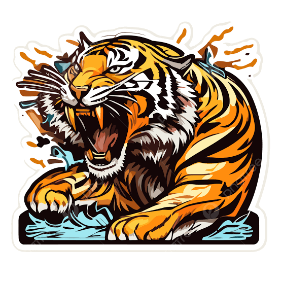 stiker harimau